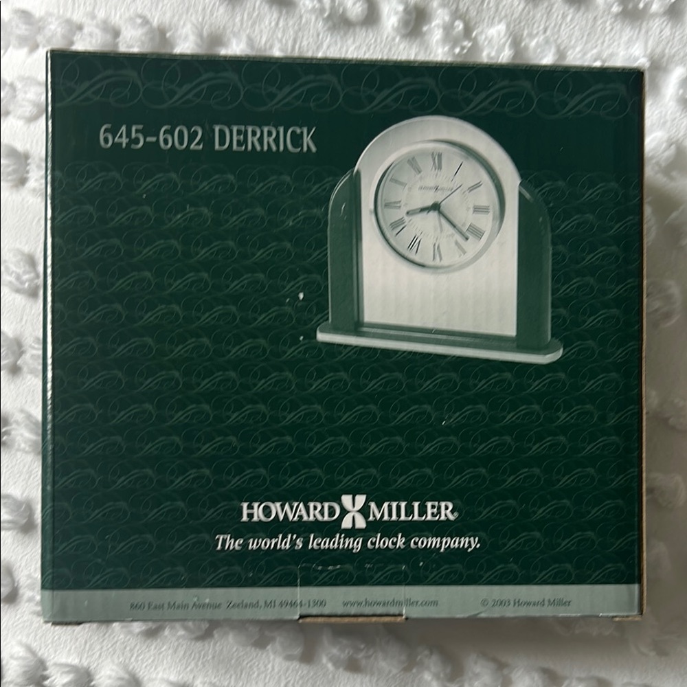 Howard miller desk clock